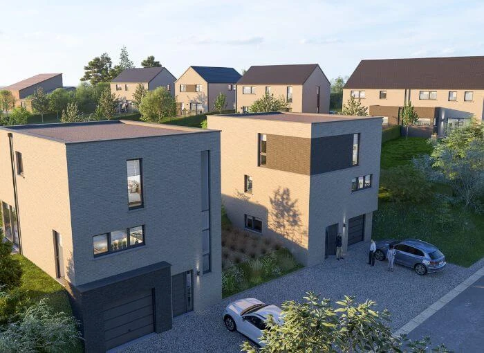 Nieuwe halfopen en open woningen in Gerpinnes